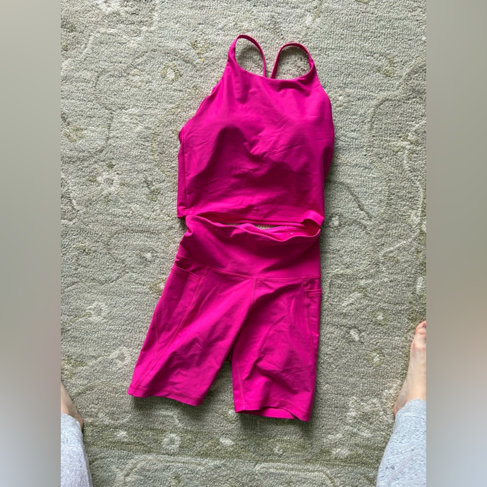 Old Navy - Neon Pink Workout Set - M